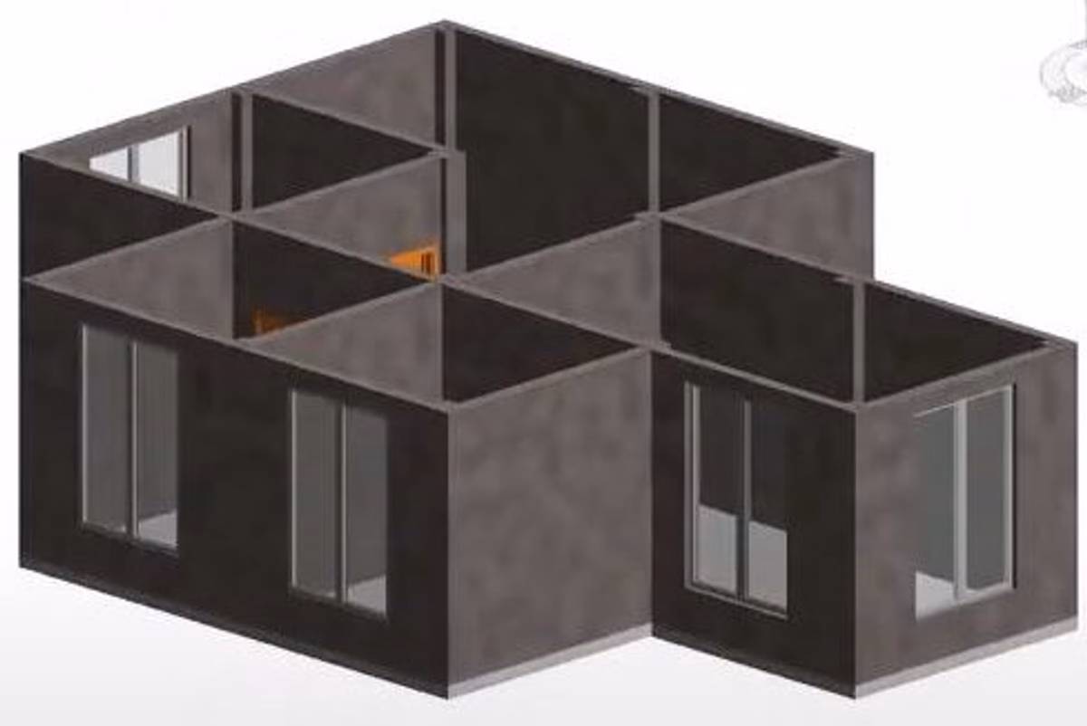 modelo en revit