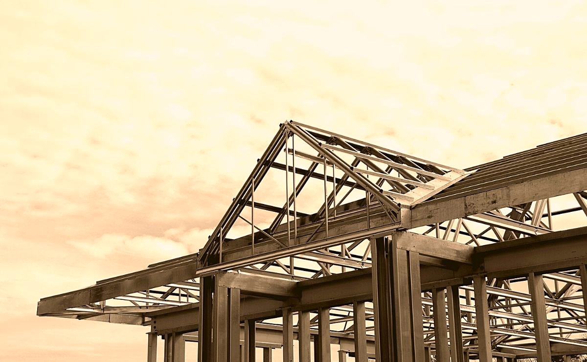 casa hecha de steel frame