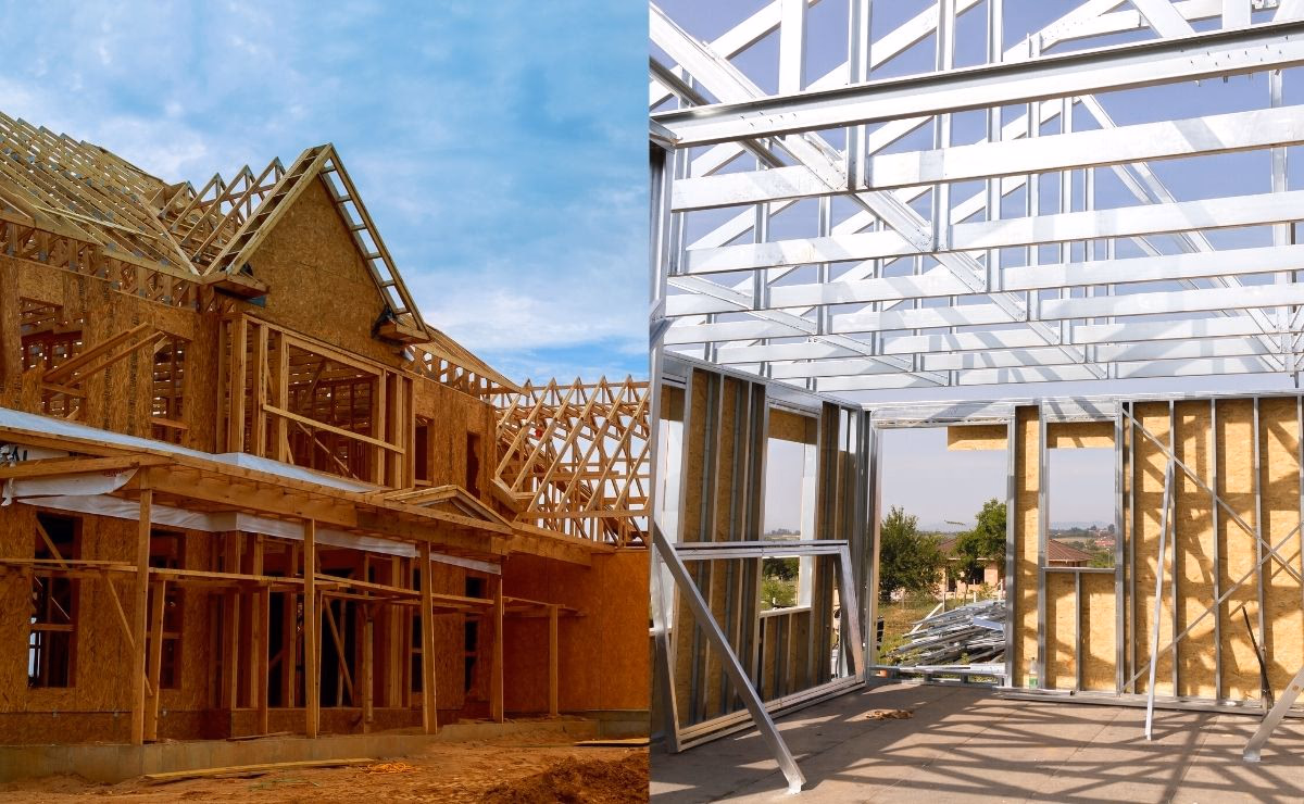 wood frame vs steel frame